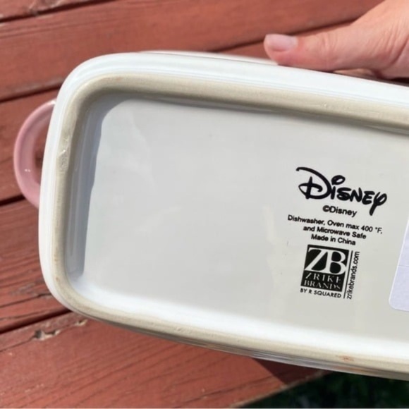 Disney Minnie Mouse Baking Dish NEW Halloween Spider Web Pink Handles Loaf Bread - Picture 7 of 7